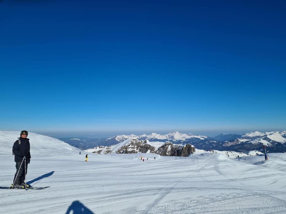 Appartement Montagne La Vallee Verte Coeur Station Hirmentaz Bellevaux Eksteriør bilde