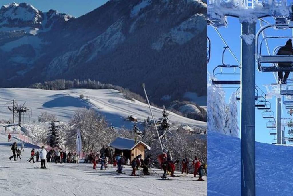 Appartement Montagne La Vallee Verte Coeur Station Hirmentaz Bellevaux Eksteriør bilde